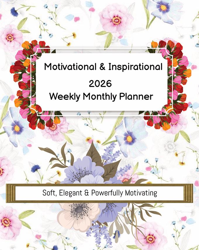 Motivational & Inspirational 2026 Weekly Monthly Planner cover
